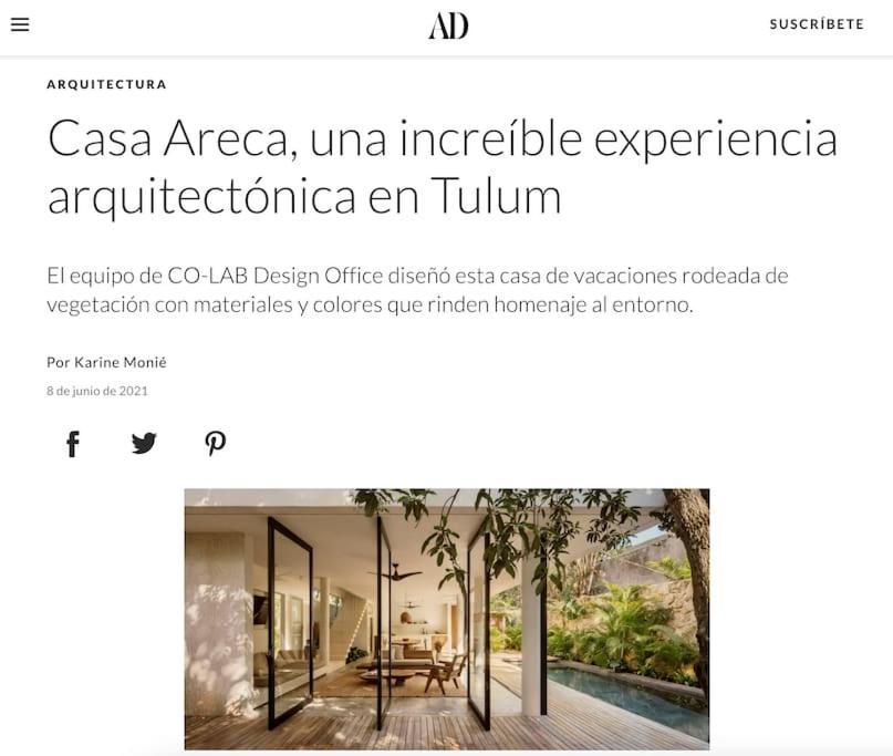 Casa Areca, Awarded Architectural Villa Located In A Secured Gated Community, With Concierge Services Tulum Pueblo Buitenkant foto